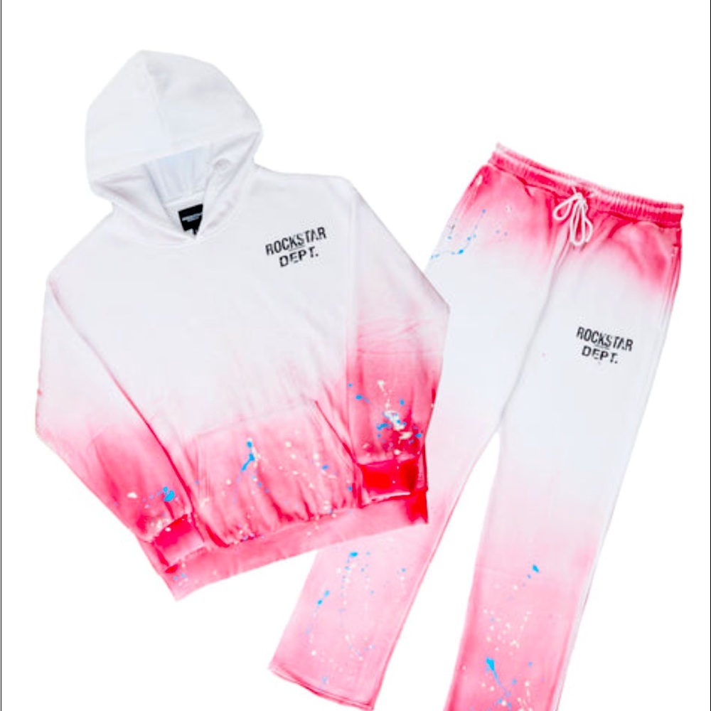 Drama Red Release Hoodie Track Set by Rockstar Original for Men Size: S